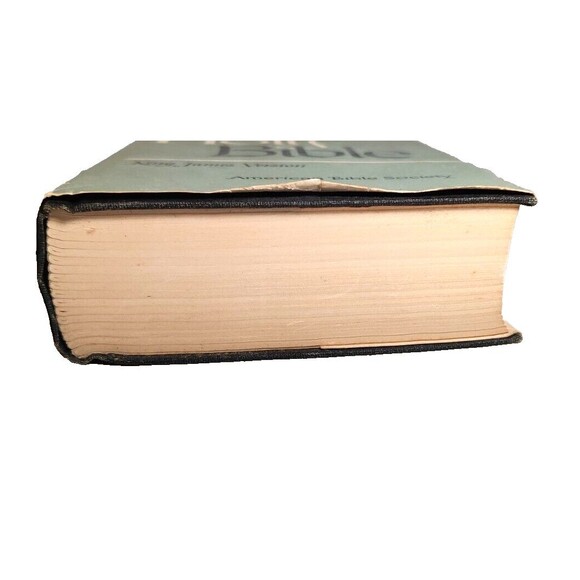 Holy Bible 1957 KJV American Bible Society Hardcover DJ Vintage-Christian - Picture 4 of 12